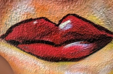 Red Lips Graffiti