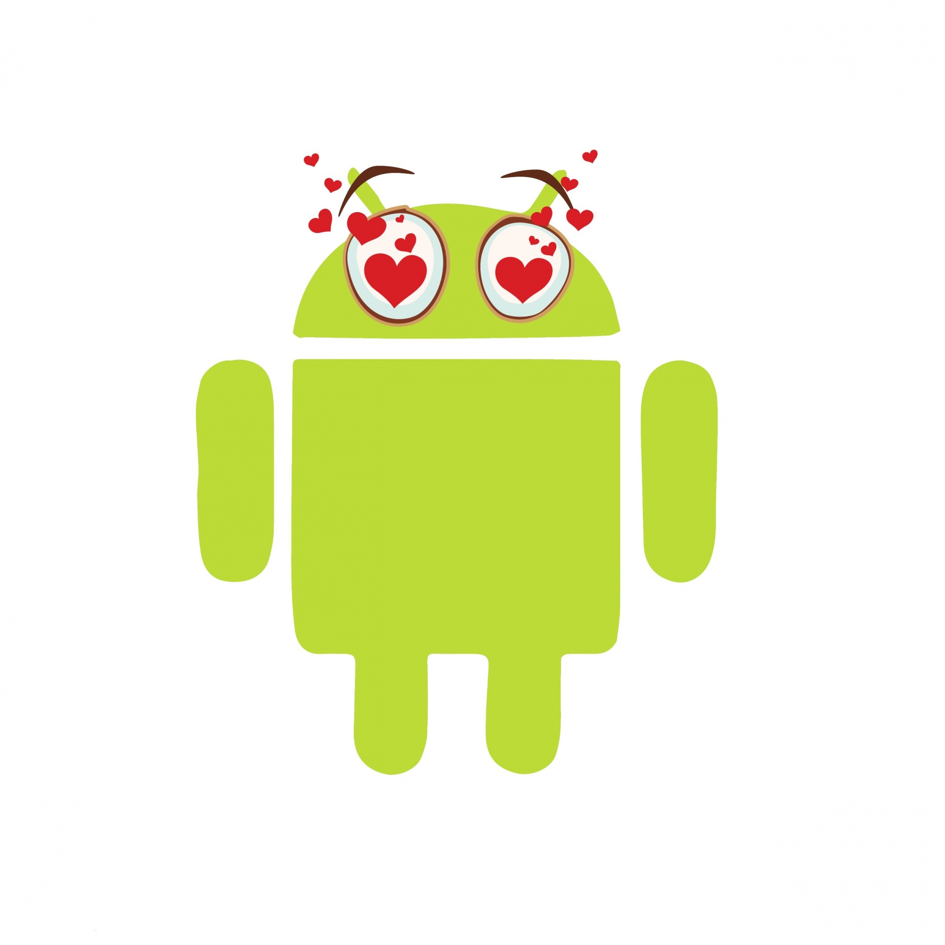 Android, operating system, emotions, emoji, happy, love