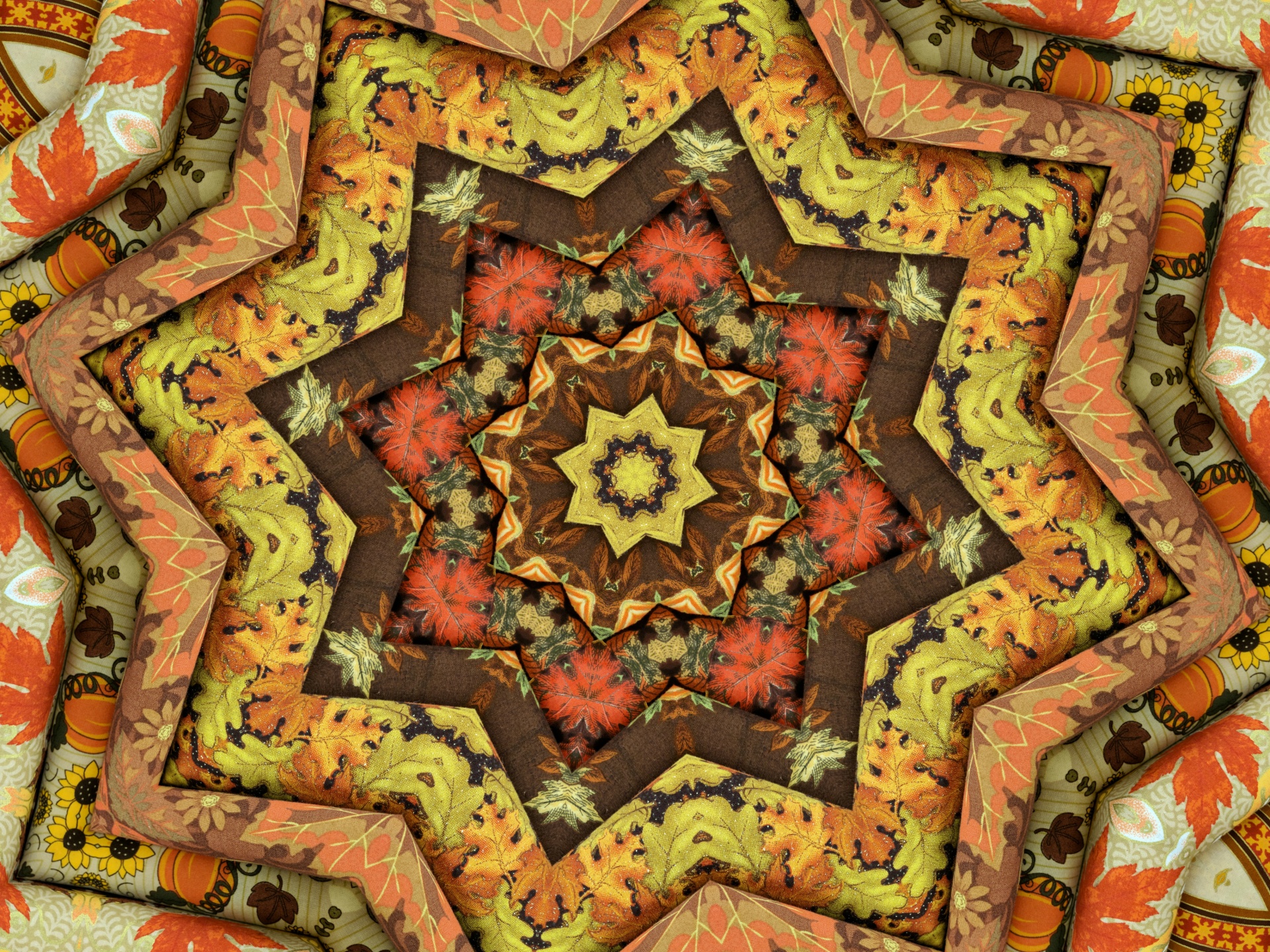 Autumn Quilt Background