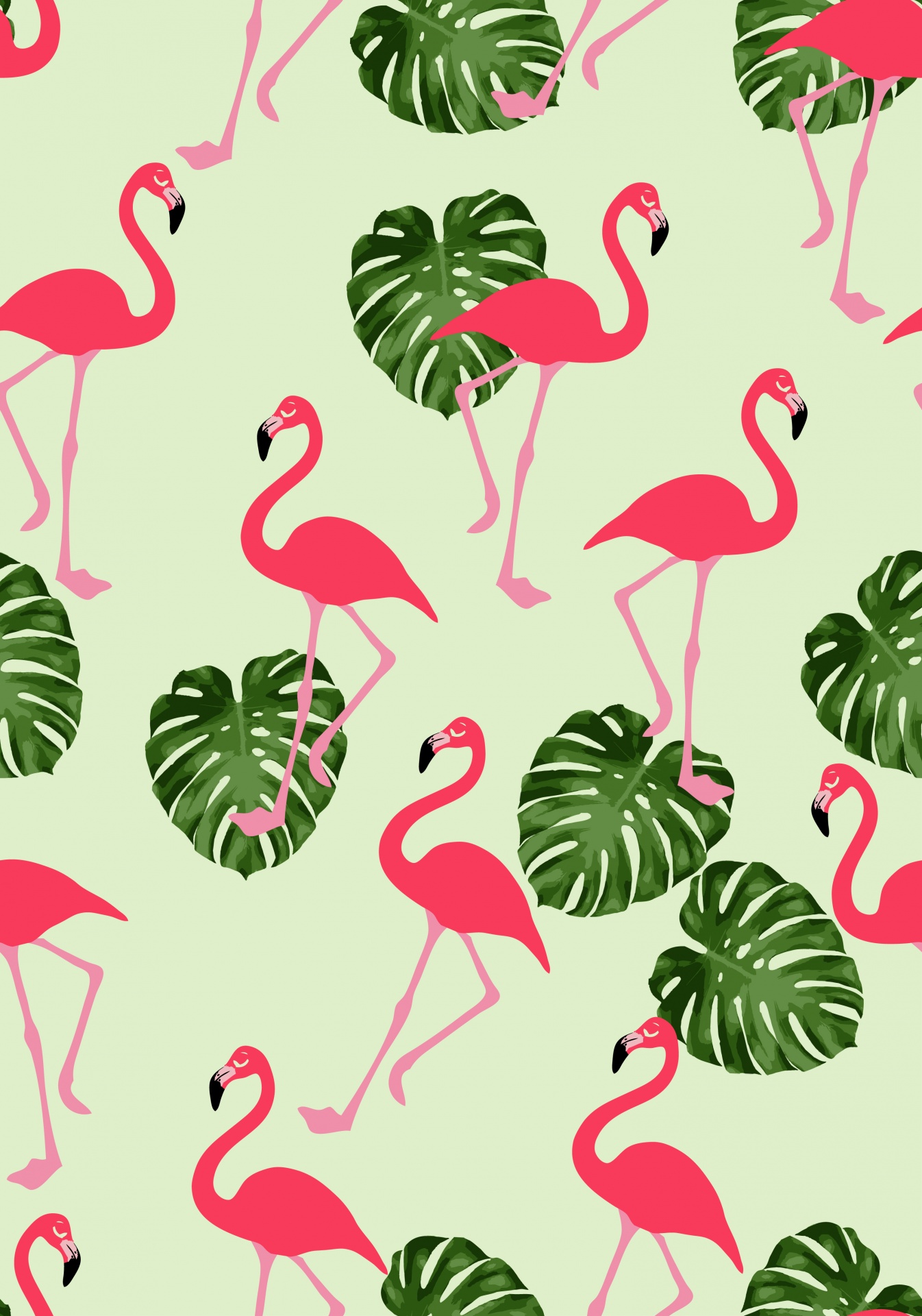 Flamingo Wallpaper Pattern Seamless