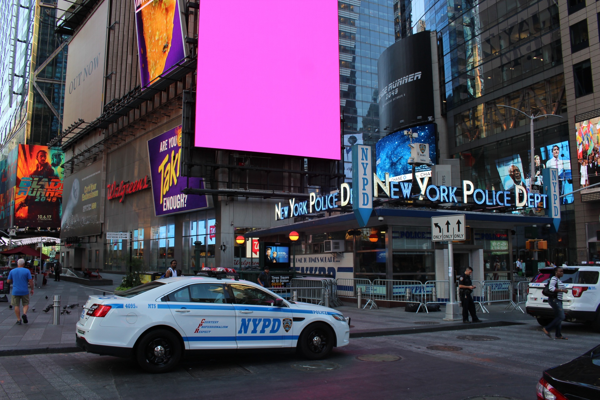Times Square Police department in New York City
