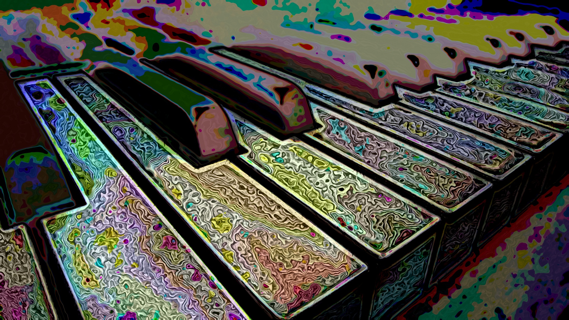 Piano Keyboard Color Abstraction