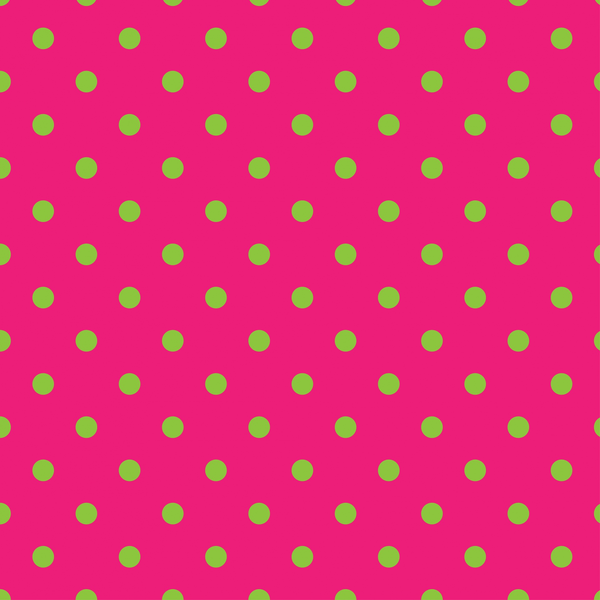 Polka Dots Pink & Green