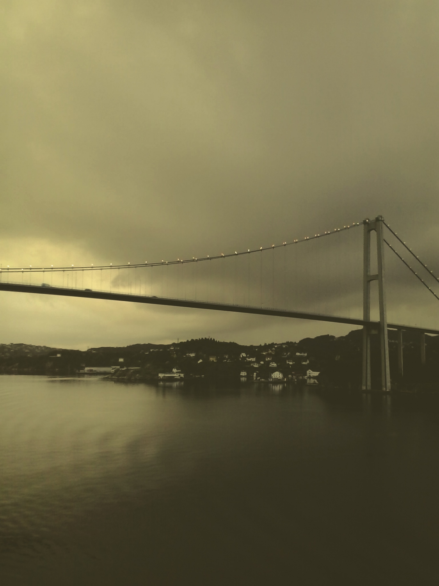 Bridge over the sea in Northern Europe