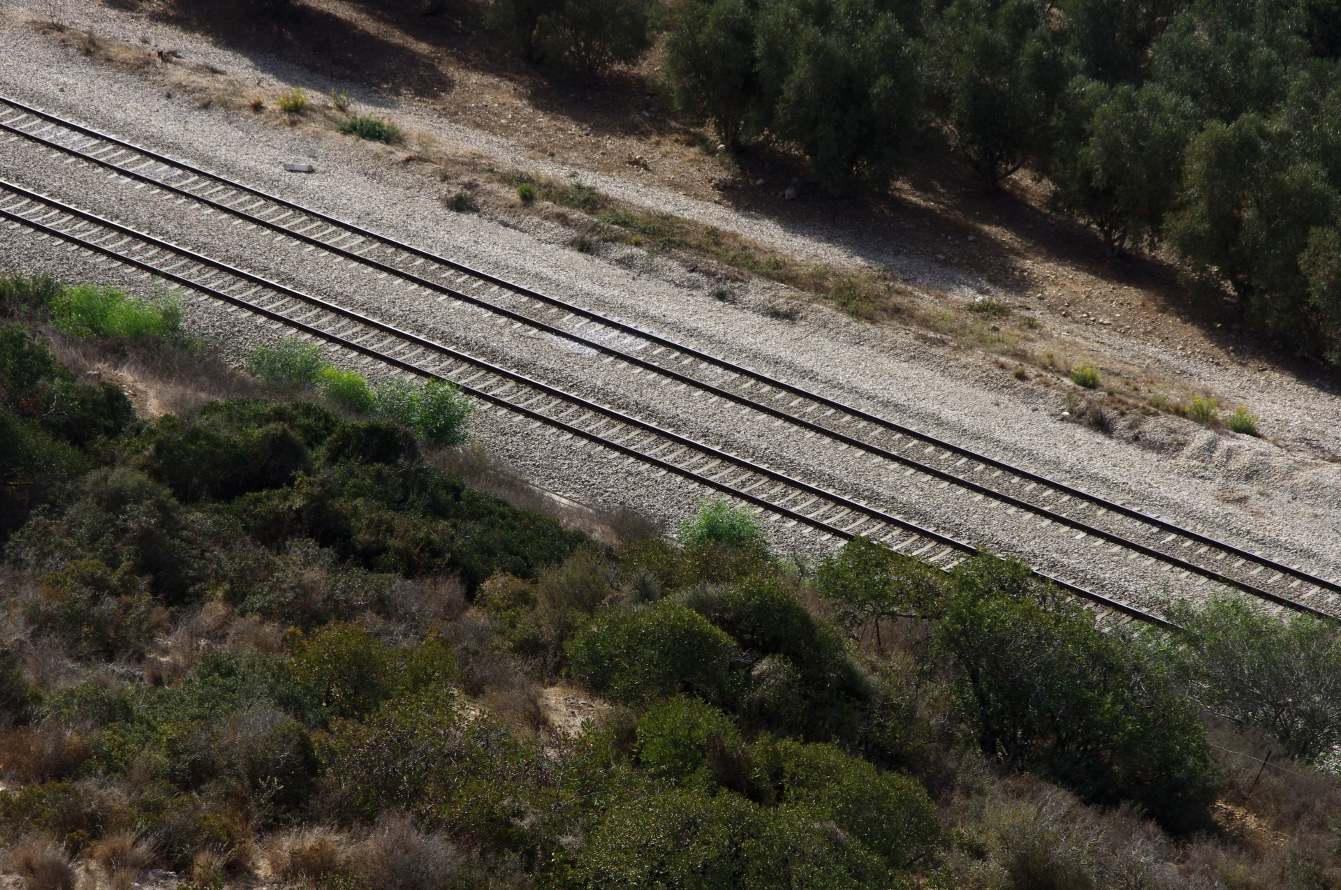 Railway Track From Above