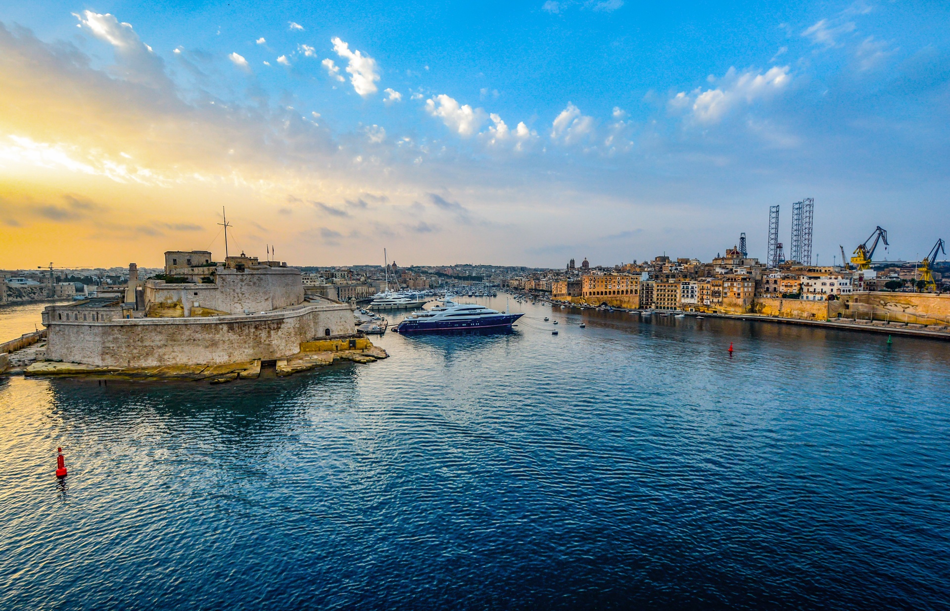 Ships In Malta Harbor