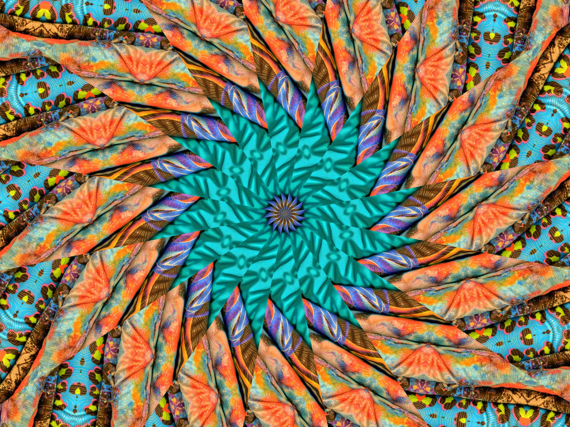 Spiral Kaleidoscope Background