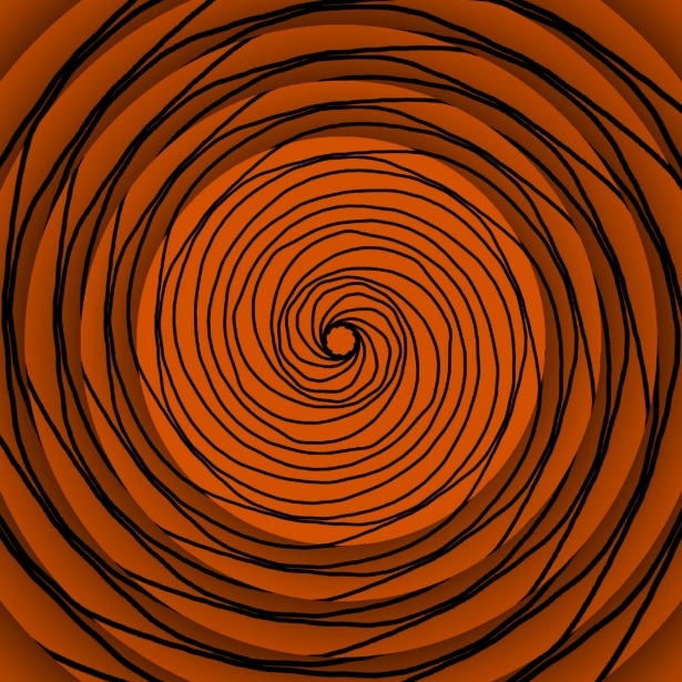 Spirale nera concentrica Immagine gratis - Public Domain Pictures
