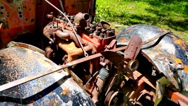 Abandoned Bus Engine