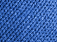 Blue Knitted Wool Background