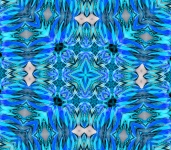 Blue Square Kaleidoscope