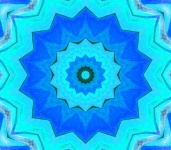 Blue Sun Kaleidoscope