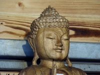 Buddha Head Woodcarving