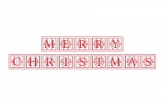 Christmas Font Decorative Greeting