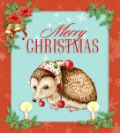 Christmas Hedgehog Card