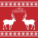 Christmas Reindeer Greetings Card