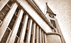 Church Building Pencil Portrait