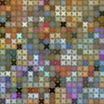 Colorful Cross Stitch Background