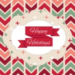 Colorful Happy Holidays Greeting