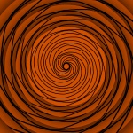 Concentric Black Spiral