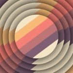 Discs With Diagonal Color Stripes