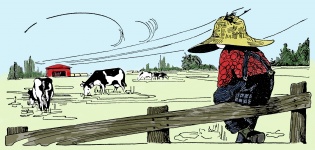 Farm Boy Illustration