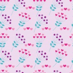 Floral Hearts Background