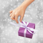 Gift With Bokeh Background
