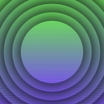 Green Violet Concentric Discs