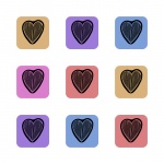 Heart Collage Background