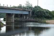 Lagoon Under Train Bridge