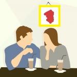 Man And Woman At Restaurant
