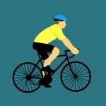 Man Riding Bicycle