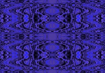 Mangled Blue & Purple Wave Pattern