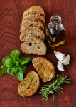 Olive Oil, Garlic, Bread, Basil,