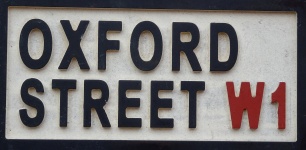Oxford Street London W1 Signpost