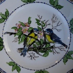 Painted Birds Plate Design
