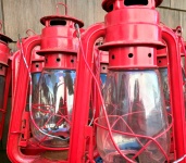 Red Camping Lanterns