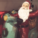Santa Claus On A Moped