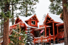 Snowy Cabins