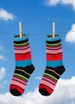 Socks On Clothes Line