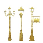 Street Lamps Lighting Golden