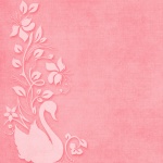 Swan Decorative Background Pink