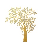 Tree Golden Isolated