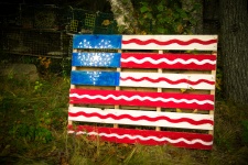 USA Flag Pallet