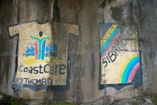 View Of Graffiti On Concrete Wall