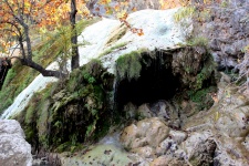Waterfall And Mossy Cave