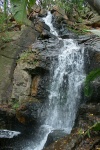 Waterfall Cascading Down A Rock