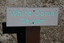 Yellowstone Geyser Sign