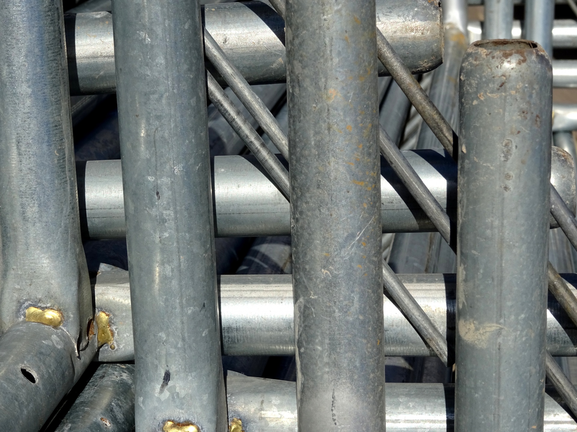 Abstract Aluminum Pipes Background